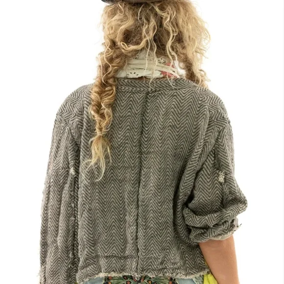 Magnolia Pearl Jacket 472 - Mathis - Woven Cotton Cropped Declan Jacket New NWT - Picture 2 of 7